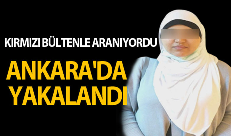 Kırmızı bültenle arananDEAŞ'lı kadın Ankara'da yakalandı - İnterpol tarafından DAEŞ terör örgütü üyesi olduğu için kırmızı bültenle aranan Fransa vatandaşı Sarah Talib, Ankara’da polis ekipleri tarafından yakalanarak gözaltına alındı.