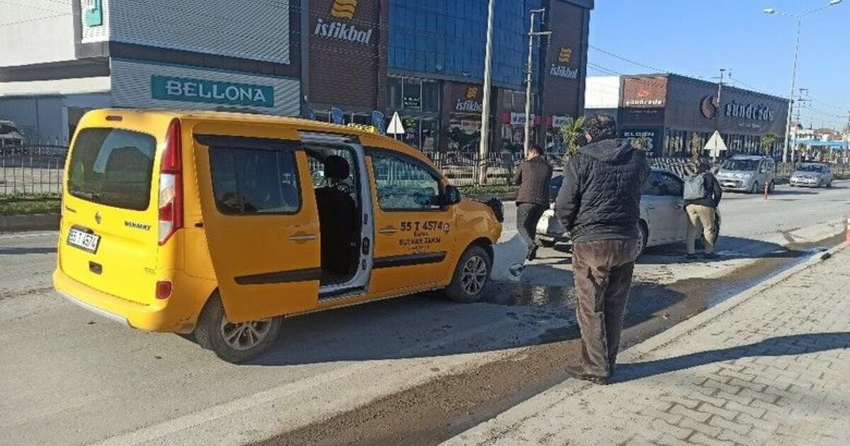 Bafra’da zincirleme kaza: 1 yaralı
