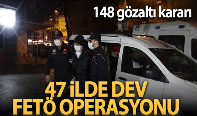 İzmir merkezli 47 ilde eşzamanlı FETÖ operasyonu: 148 gözaltı kararı - İzmir merkezli 47 ilde düzenlenen eş zamanlı FETÖ operasyonunda 103’ü muvazzaf 134 asker ile 14’ü askeri okul öğrencisi olmak üzere toplam 148 kişi hakkında gözaltı kararı verildi. Aralarında muvazzaf askerler ve askeri okul öğrencilerinin olduğu öğrenilen şüphelilerin ankesörlü veya büfe telefonlarından örgütün "mahrem imamları" olarak nitelendirilen terör örgütü yöneticileriyle görüştükleri öne sürüldü.