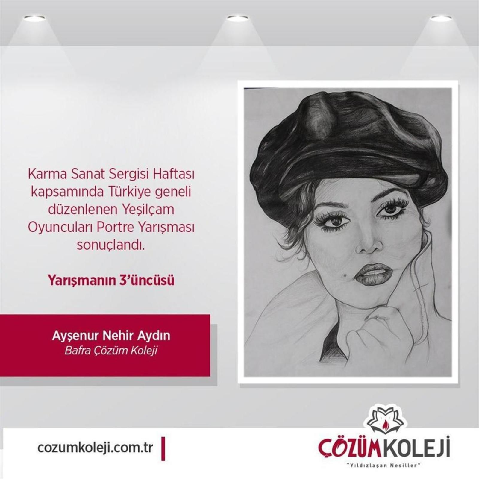 Yesilcam oyunculari portre yarismasi turkiye ucuncusu bafra cozum kolejinden 86425af1
