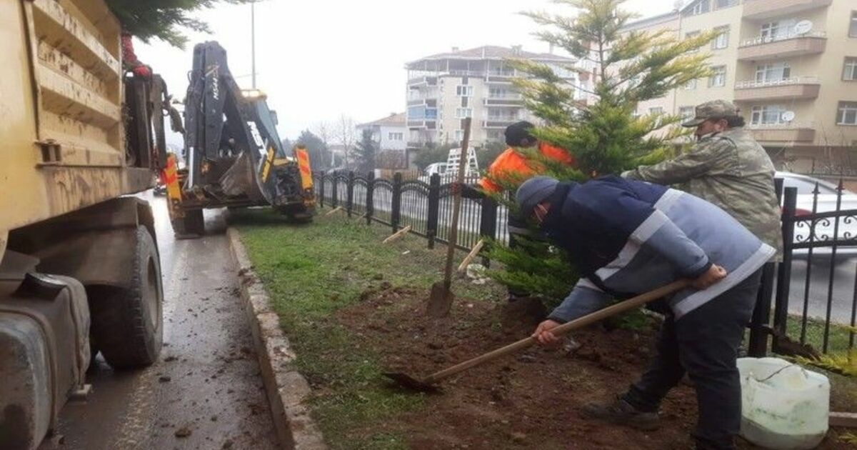 Hacıahmet Sokak düzenleme çalışması devam ediyor