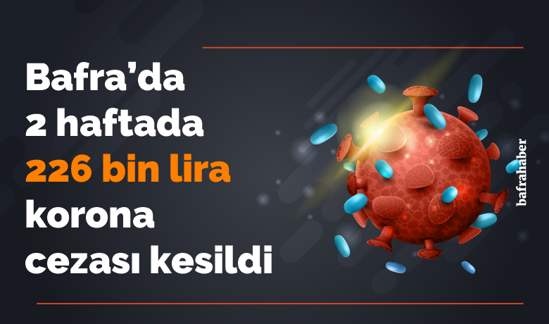Bafra'da 2 Haftada 226Bin Lira Korona Cezası Kesildi - Samsun'un Bafra ilçesinde 12 Şubat - 1 Mart tarihleri arasında, salgınla mücadele kapsamında 117 kişiye 226 bin 252 lira idari para cezası uygulandı.