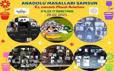 Samsun’da 4 bin 153 çocuğa online olarak masal anlatıldı
