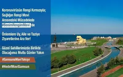 "Samsuna Mavi Yakışır" sosyal medya çalışması
