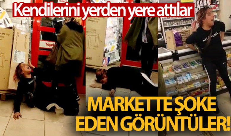 Marketten hırsızlık yapan kadınlar,yakalanınca ortalığı birbirine kattı - Bursa’da bir markette yanlarında getirdikleri poşete 200 TL değerinde ürün koyarak kaçmaya çalışan 2 kadın, market çalışanları tarafından fark edilince ortalığı birbirine kattı.