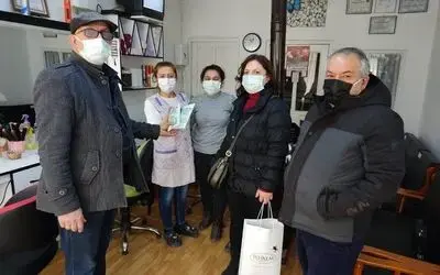 Esnaf odasından berber ve kuaföre denetim
