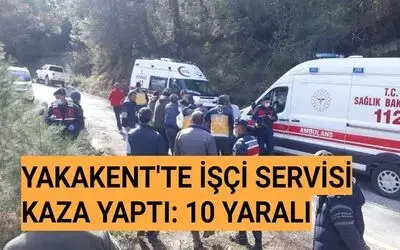 Konfeksiyon işçilerini taşıyan minibüs kaza yaptı: 10 yaralı