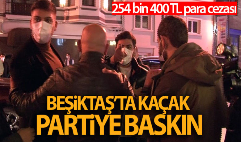 Beşiktaş'ta 80 kişilik kaçak partiye baskın:254 bin 400 TL para cezası kesildi - Beşiktaş Bebek’te, bir otelde kısıtlama saatinde parti yapıldığı ihbarı alan polis baskın yaptı. Yapılan baskında 80 kişiye ceza kesildi. Kısıtlama dinlemeyerek parti yapanlar ve bazı otel çalışanları gazetecilere hem sözlü küfür etti, hem saldırdı. Gazetecilere saldıran bir şahıs, ifadesi alınmak üzere karakola götürüldü.