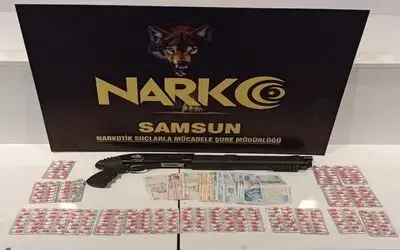 Samsun’da 273 adet sentetik eczayla yakalanan şahıs adliyede
