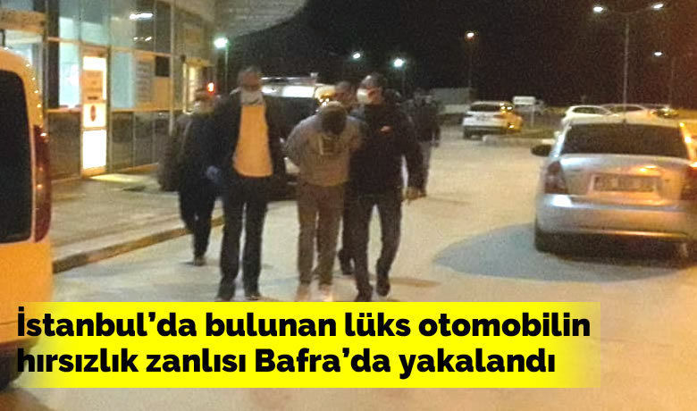 İstanbul’da Bulunan Lüks OtomobilinHırsızlık Zanlısı Bafra’da Yakalandı - Samsun’un Bafra ilçesinde çalınıp, İstanbul’da terkedilmiş halde bulunan lüks marka otomobilin hırsızlık zanlısı Bafra’da arkadaşının evinde yakalandı. 