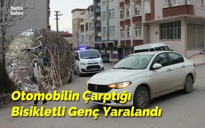 Otomobilin Çarptığı Bisikletli Genç Yaralandı