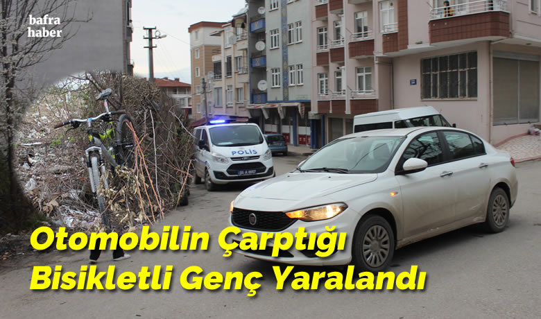 Otomobilin Çarptığı Bisikletli Genç Yaralandı