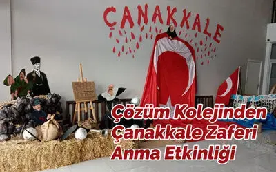 Bafra Çözüm Kolejinden Çanakkale Zaferi Anma Etkinliği