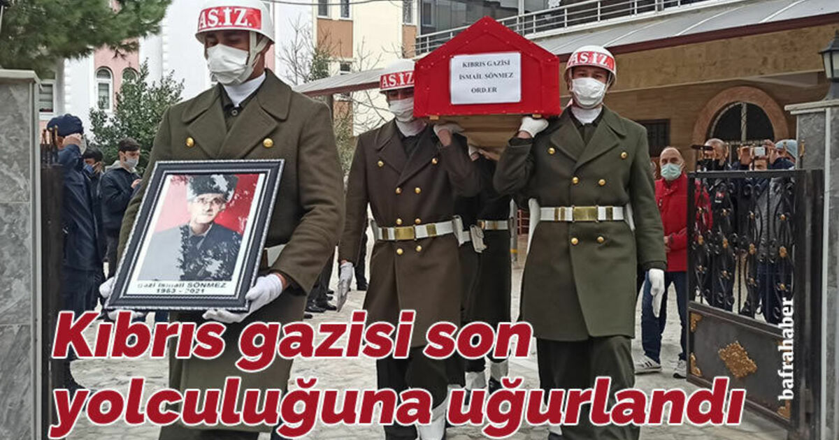 Kıbrıs gazisi son yolculuğuna uğurlandı