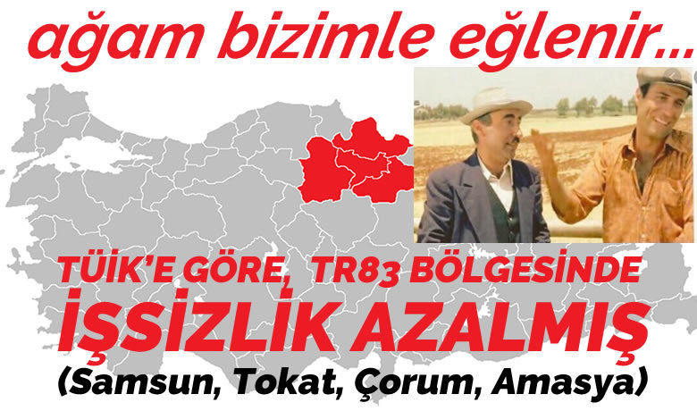 TR83 Bölgesi’nde işsizlik azalarak yüzde 8,3 oldu