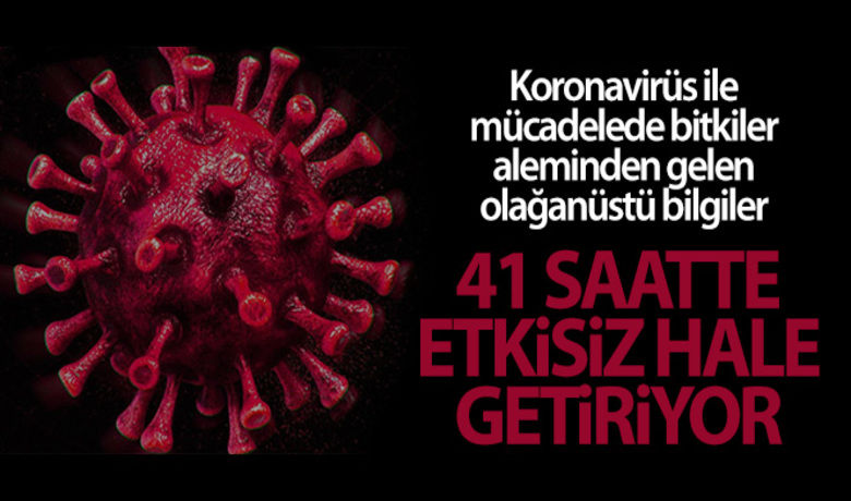 Korana virüsüne karşı kritik çözüm:41 saatte etkisiz hale getiriyor - Prof. Dr. Erdem Yeşilada korona virüs ile mücadele kapsamında bitkiler aleminden gelen olağanüstü bilgileri aktardı. Doğru bitkisel karışımlarla korona virüsün boğazdan akciğere inmeden 41 saat içerisinde etkisiz hale getirilebileceğini belirten Yeşilada, "İtalya'da yapılan klinik çalışmaları sonrası Türkiye’de laboratuvar ortamında üretilen pastille kovid virüsünü 41 saat süresiyle etkisiz hale getirebilirsiniz" dedi.