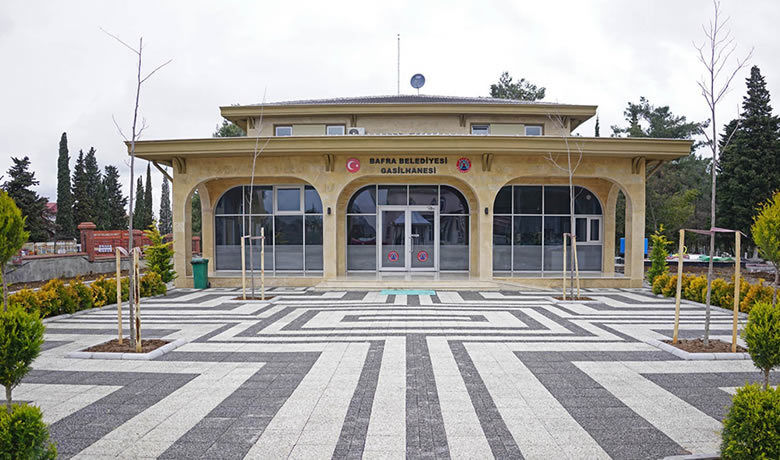 Yeni gasilhanenin çevre düzenlemesi tamam