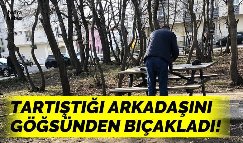 Tartıştığı Arkadaşını Göğsünden Bıçakladı 