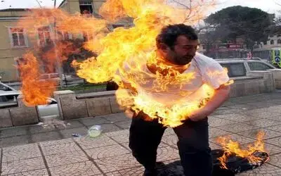 O ’dehşet fotoğraf’taki kişi konuştu: "Ateşe yaklaşamıyorum"
