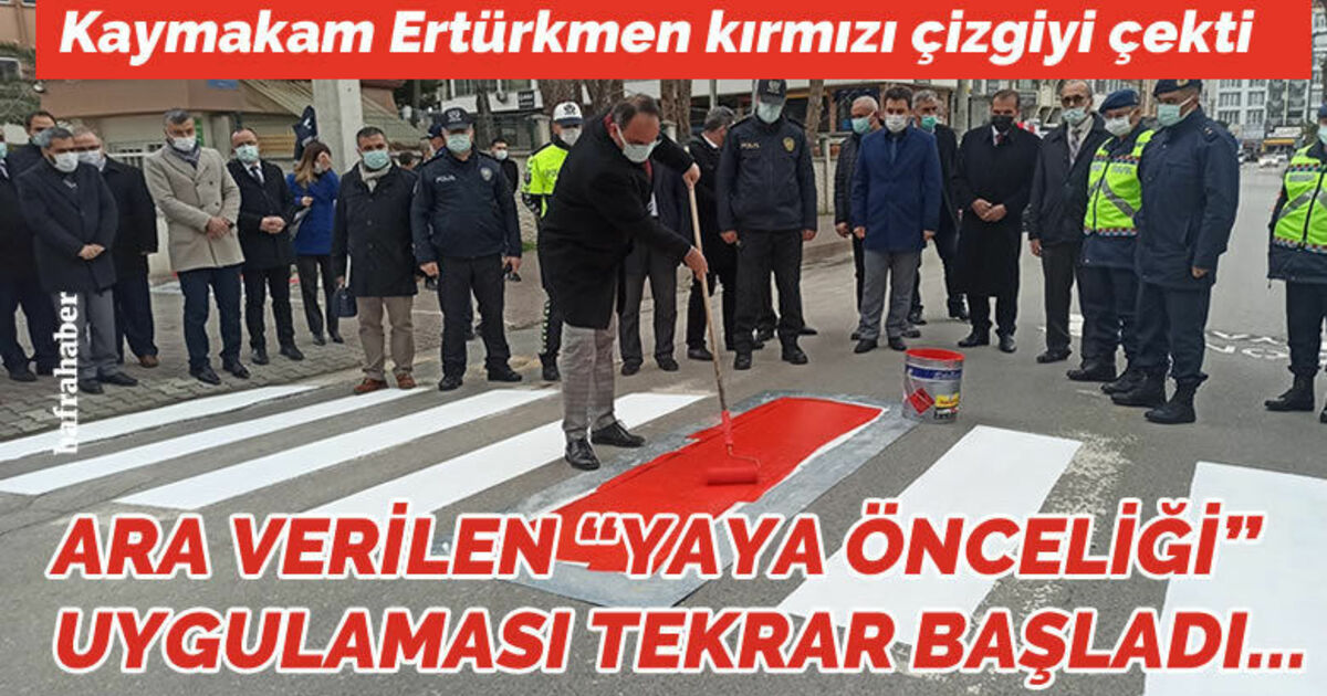 Kaymakam Ertürkmen kırmızı çizgiyi çekti