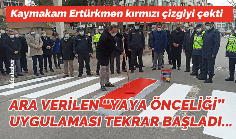 Kaymakam Ertürkmen kırmızı çizgiyi çekti