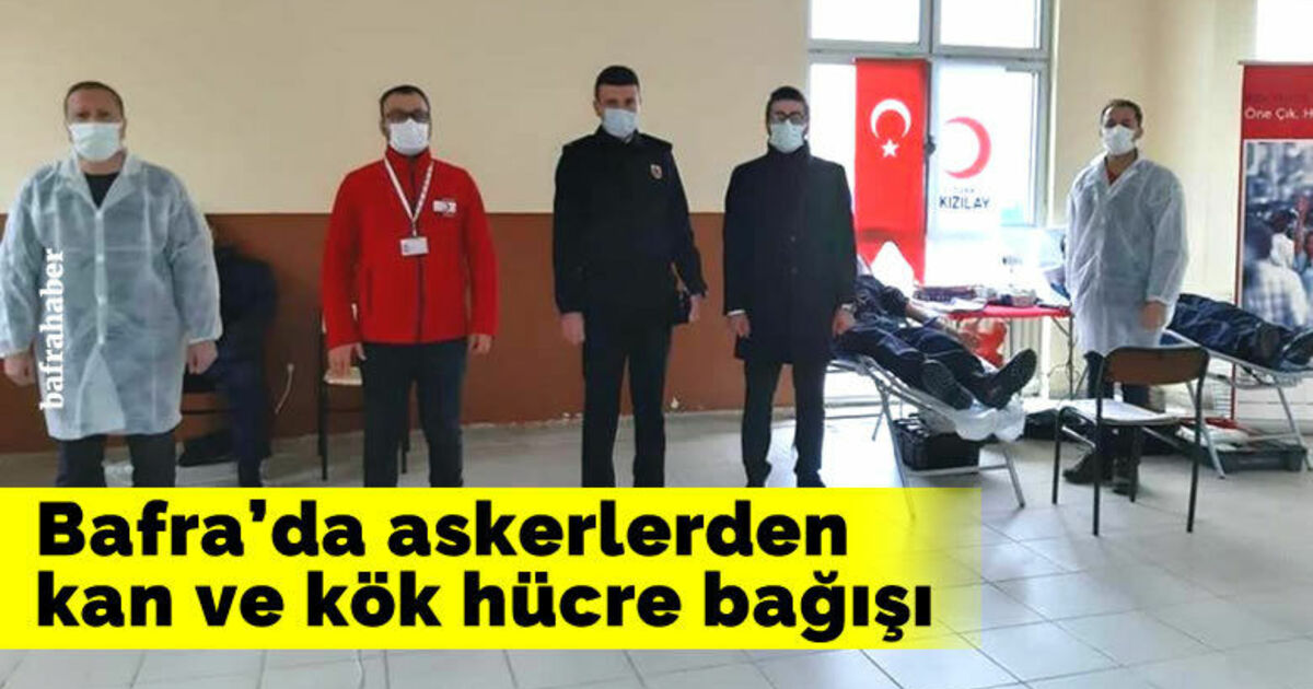 Askerlerden kan ve kök hücre bağışı