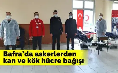 Askerlerden kan ve kök hücre bağışı