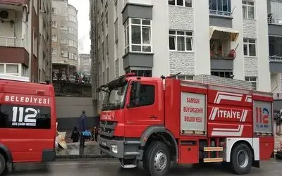 Samsun’da ev yangını
