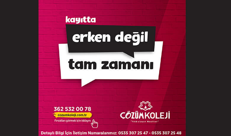Bafra Çözüm Kolejinde Erken Kayıt Zamanı