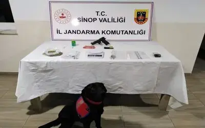 Sinop’ta uyuşturucu madde ele geçirilen 1 şahıs gözaltına alındı

