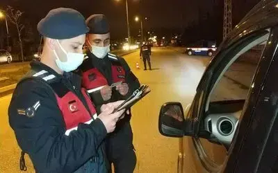 Samsun’da jandarmadan sokağa çıkma kısıtlamasında denetim
