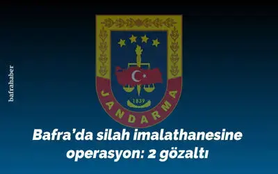 Bafra’da silah imalathanesine operasyon: 2 gözaltı