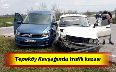 Tepeköy Kavşağında trafik kazası: 1 yaralı