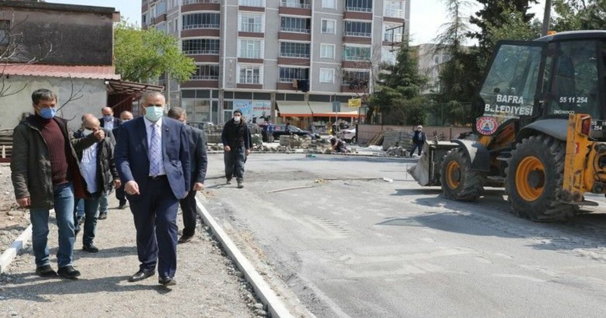 Bafra'ya Beton santrali kuruluyor