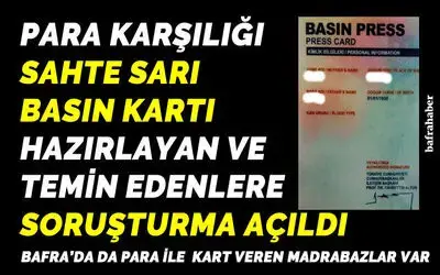 Sokağa Çıkmak İçin Sahte Basın Kartı Hazırlamışlar! 