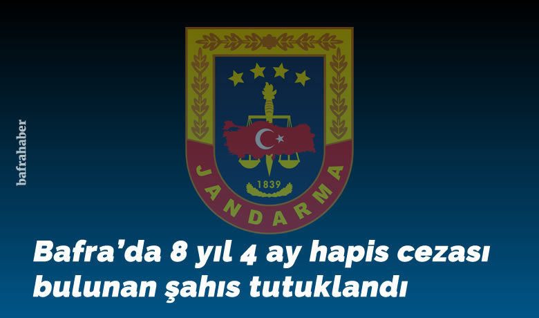 8 yıl 4 ay hapis cezası bulunan şahıs tutuklandı - Samsun’un Bafra ilçesinde 8 yıl 4 ay kesinleşmiş hapis cezası bulunan şahıs tutuklandı.