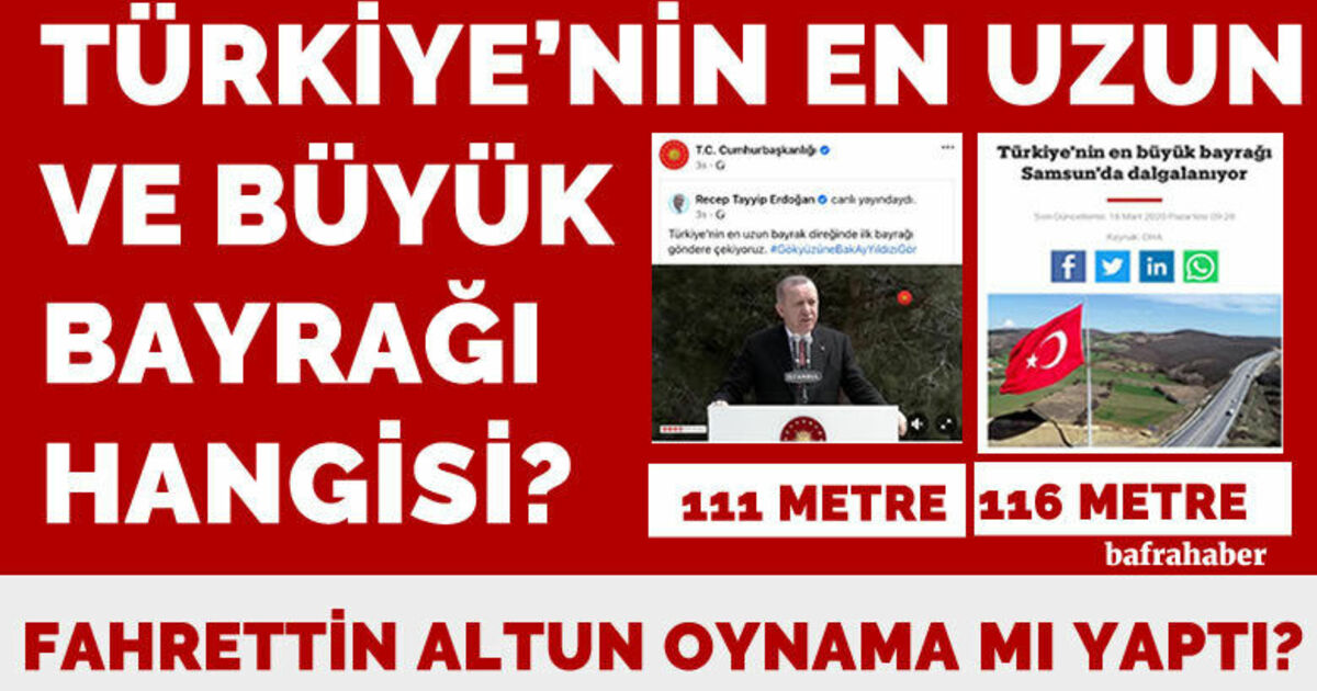 Türkiye'nin en uzun bayrağı hangisi?