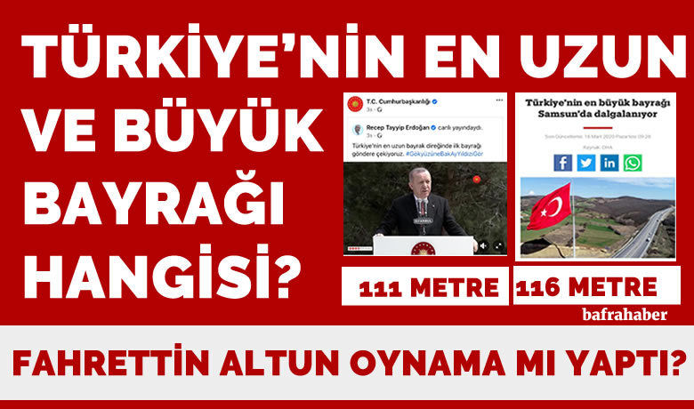 Türkiye'nin en uzun bayrağı hangisi? - Cumhurbaşkanı Recep Tayyip Erdoğan, Çamlıca bayrak direğinde 1000 metrekarelik bayrağın göndere çekilmesi törenine katıldı.	