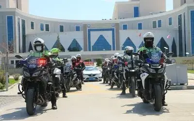 Samsun polisinden 23 Nisan korteji
