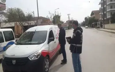 Bafra’da Sokağa Çıkma Yasağında Polis Denetimi