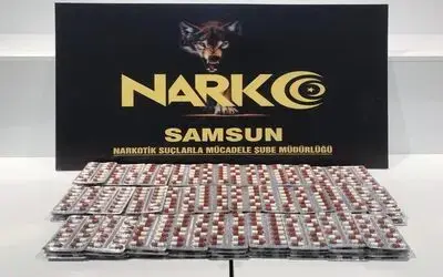 Samsun’da 2 bin 212 adet uyuşturucu hap ele geçirildi
