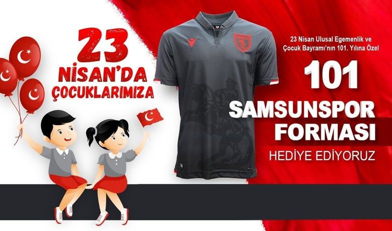 101 çocuğa Samsunspor forması
