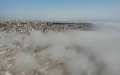 Samsun’da sis güzelliği
