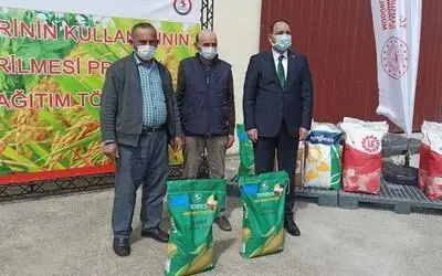 Bafra Ovası’nda çiftçilere tohum desteği