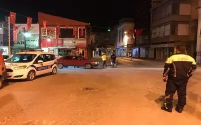 Bafra’da Gece-gündüz Sokağa Çıkma Yasağında Polis Denetimi!