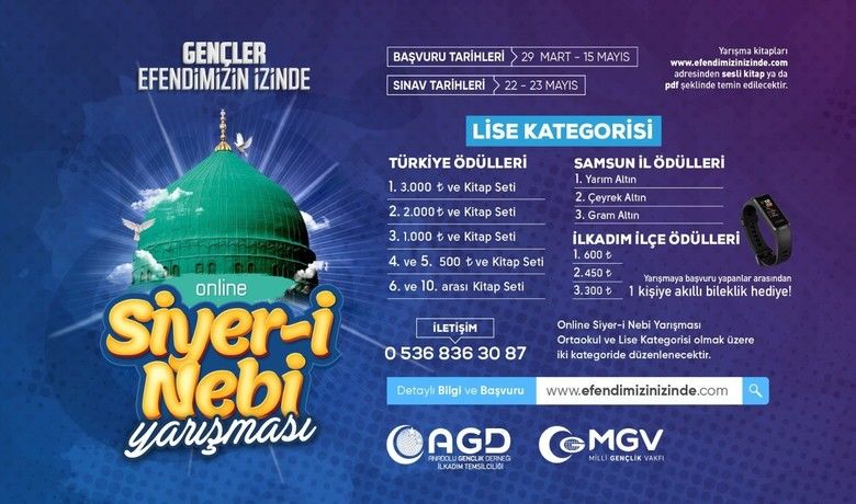 “Siyer-i Nebi Yarışması” online olarak yapılacak
 - Her yıl binlerce ortaokul ve lise öğrencisinin katılım gösterdiği “Siyer-i Nebi Yarışması” bu yıl pandemi sebebiyle online olarak yapılacak.