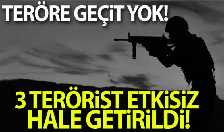 MSB: '3 terörist vebarınakları etkisiz hale getirildi' - MSB: 'Fırat Kalkanı bölgesinde bulunan Mehmetçiklerimize makineli tüfek ile ateş açan 3 PKK/YPG’li terörist Komandolarımızın verdiği karşılıkla etkisiz hâle getirildi. Teröristlere ait bir barınak da ateş destek vasıtalarımızla tahrip edildi.'