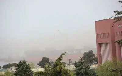 Samsun Limanı toz duman
