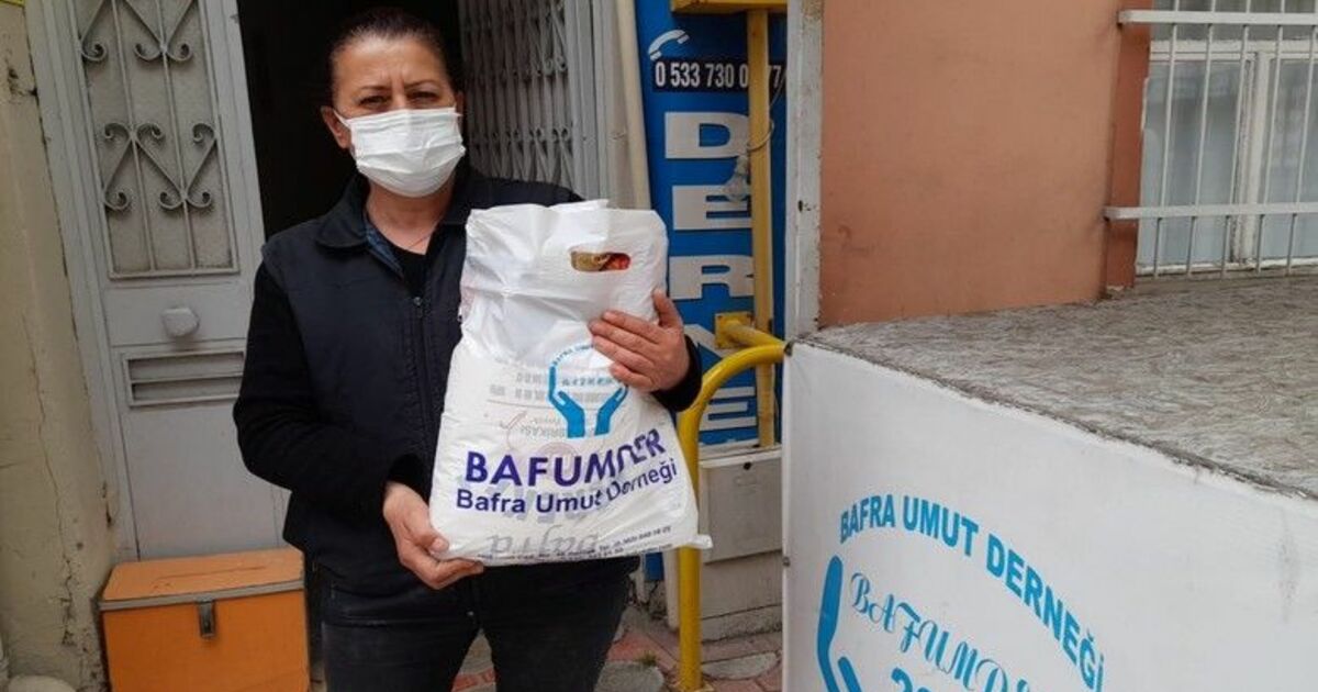 Bafra’da 400 aileye destek