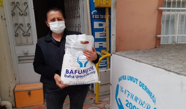 Bafra’da 400 aileye destek - Samsun Bafra Umut Derneği Ramazan ayında 400 aileye destekte bulundu.